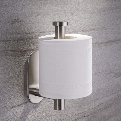 Auto-adhésif Porte papier hygiénique, Porte-rouleau de toilette en acier inoxydable pour salle de bain et cuisine-Fei Yu (1/5)