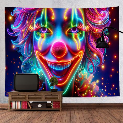Hintergrundstoff im angesagten Stil, fluoreszierender Wandteppich, Raumdekoration, Totenkopf-Wandteppich, Halloween-Hängedekorationen