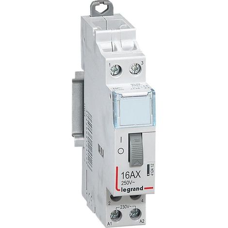 Standardschalter 230 V 2P 250V 16 A 2NA 1 Modul. LEGRAND 412412