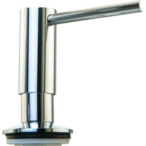 Soap Dispenser with 360° Swivel Spout - Top-Refillable Liquid Soap Dispenser for Kitchen Sink - 500ml Chrome-Plated Stainless Steel Liquid Soap Dispenser