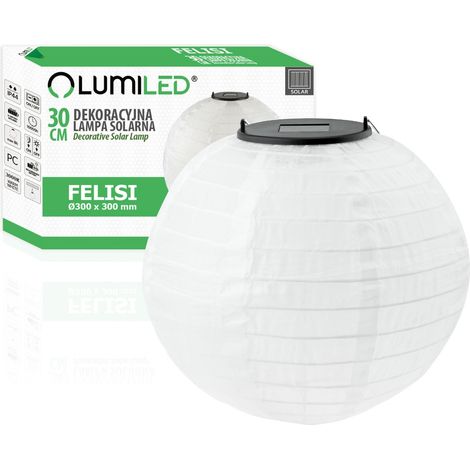 Lámpara solar de jardín LED colgante farol ORIGAMI 30cm (1/5)