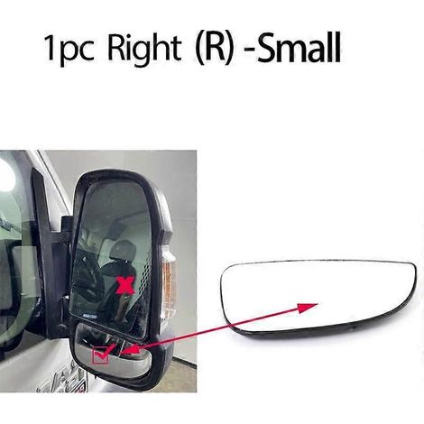 Beheizbares Außenspiegelglas für Fiat Ducato 21-23 und Ram ProMaster 2014-2023 – 1 Stück, rechts, klein