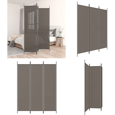 3-tlg. Paravent Anthrazit 150x200 cm Stoff - Paravent - Raumteiler - Trennwand - Zimmerteilung - Privacy Schutz - Home & Living (1/5)