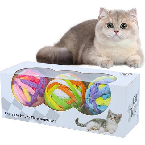 Jouet Balle pour Chat - Jouet À Mâcher pour Chat Boules Interactives - Jeux (1/5)