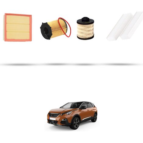Kit tagliando 4 filtri compatibile con Peugeot 3008 II 1.6 BlueHDI 85kw Dal 2016 (1/5)