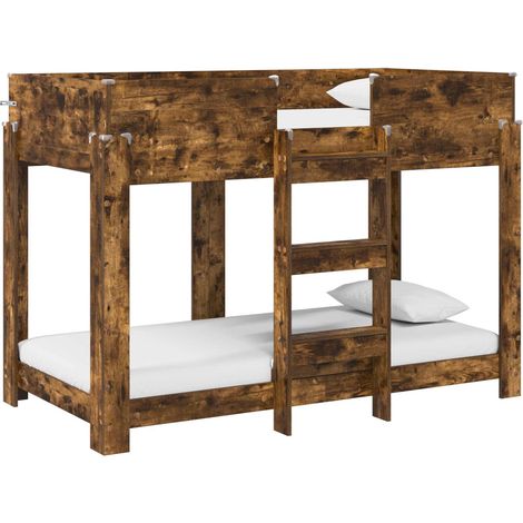 Maison Exclusive - Letto a Castello per Bambini Rovere fumé 80 x 160 cm