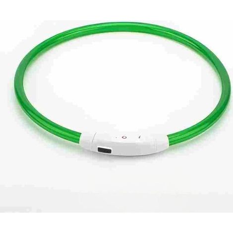 Collar luminoso - Collar LED para perro - El collar se puede cargar mediante USB (separado por separado) - M - Naranja (1/5)