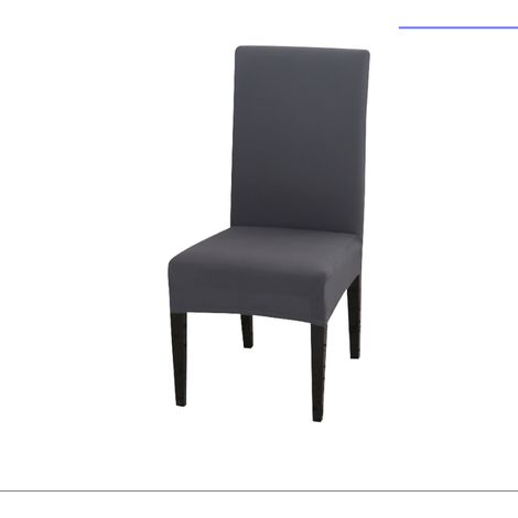 (Dunkelgrau) 2er-Pack Stretch-Stuhlhussen, universelle Stuhlhussen für Esszimmer, abnehmbare und waschbare Stuhlhussen, geeignet für Hochzeiten, Restaurants, Heim- und Hoteldekoration