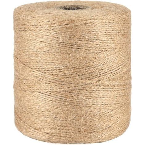 Ficelle 500M Ficelle Jute Ficelles de Jardinage Corde Naturelles Fil de Jute Corde Fine pour Jardiage Décoration de Mariage,Arts Créatifs DIY l'emballage Cadeau-TREETALK (1/4)