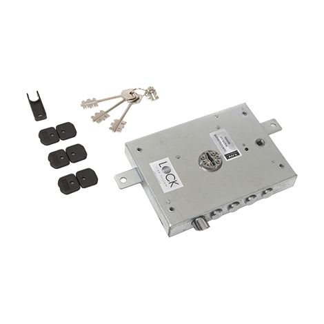SERRATURA METALLO APPLICARE SER 711 DIERRE ATRA  DM M4 TRIPL+SCR IP.MM 28 E.MM 73 SX