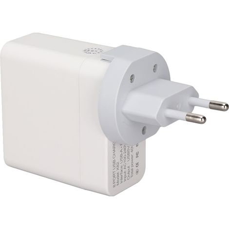 Chargeur USB A 40W X82 8 Ports Rapide Portable pour Téléphone Tablette (1/5)