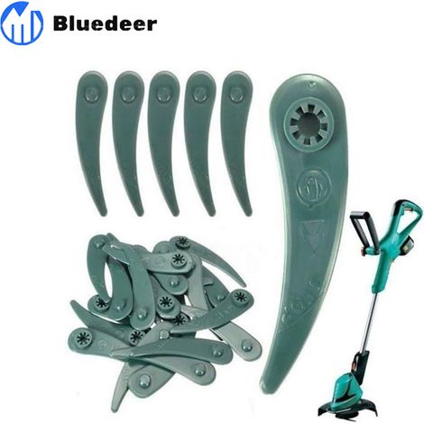 100 pièces 83mm Plastique Tondeuse à Gazon Coupe-Herbe Lame Coupe Kit Remplacement for Bosch Art 23-18 Li/26-18Li débroussailleuse