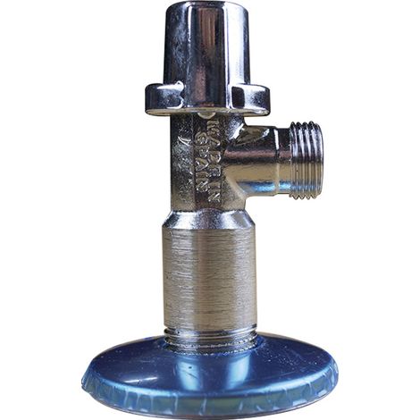 Arco – Robinet équerre anticalcaire chromé Mâle 1/2" (15/21) Mâle 3/8" (12/17) – Système anti-calcaire pour installations sanitaires (1/6)