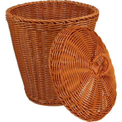 Aufbewahrungskorb Braun für Müll und Kleinteile Rustikaler