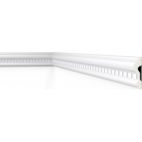 Cimaise NMC Z32 ARSTYL Noel Marquet Profil de décoration design moderne blanc 2 m (1/4)