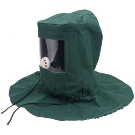 [JAMAIS UTILISÉ]Capots de sablage Masque de sable Capots de sable Masque de sablage avec trous de ventilation Capuchon de capot de sable Antirouille Équipement de sablage Masque de sablage Casque Équi (1/4)