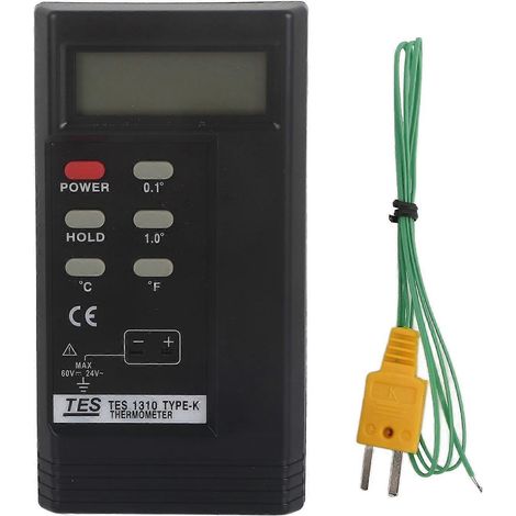 TES-1310 Digitales Thermoelement-Temperaturthermometer Tragbares digitales Thermoelement vom Typ K