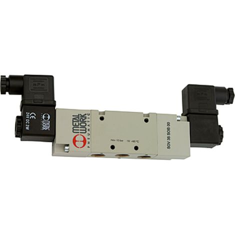 Riegler 5/2-Wegeventil, elpn., ext. Steuerluft, bistabil, G 1/2, 24 V AC