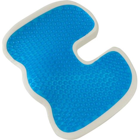 Ahlsen Cojín para silla de oficina de algodón y gel, hermosas nalgas, hemorroides para mujeres embarazadas, cojín para asiento, cojín para silla transpirable de verano [núcleo desnudo] (1/4)