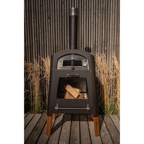 Masuria Kamin Nexo Black Multifunktionaler Holzofen, Feuerstelle, Grill und Pizzaofen (1/5)