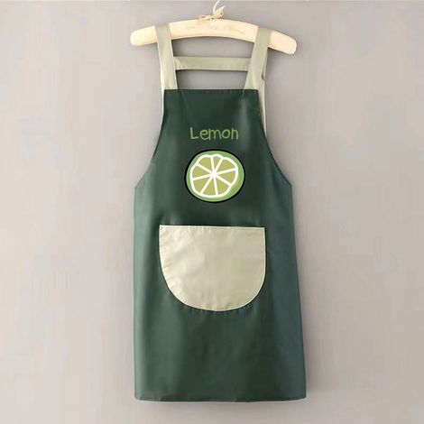 Tablier De Cuisine Imperméable - Polyester - Longueur Poitrine-Genoux - Bretelles Réglables - Unisexe - 1 Pièce (1/5)