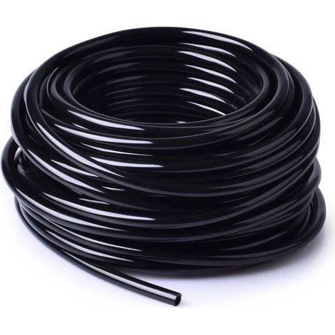 (AE1601, 1/4'') Tuyau d'irrigation goutte à goutte vierge de 50 pi (15 m) et de 1/4 po (6,35 mm) pour système d'arrosage de jardin (1/5)
