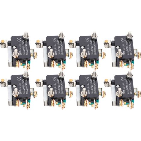 BERM@ (Authorized) 250V Miniature Micro Switch, Self-Resetting, Waterproof, Oil-Proof, Dustproof, and Pulley Switch (50 pieces per box) (1/5)