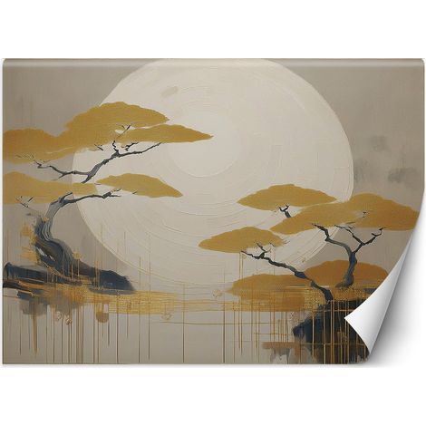 Fototapete Boho-Baum-Landschaft 350x245 cm
