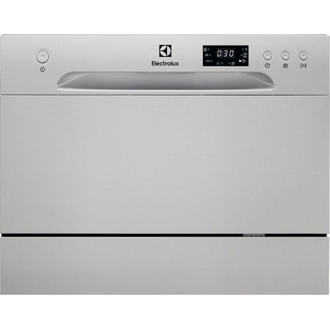 Electrolux ESF2400OS, Lavavajillas independiente compacto para 6 cubiertos con programas de ahorro, Plata (1/4)