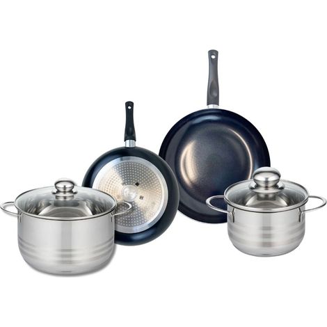Ensemble de 2 Poêles de cuisson 20 et 24 cm et 2 faitouts 16 et 20 cm Elo Prima Brillant (1/5)