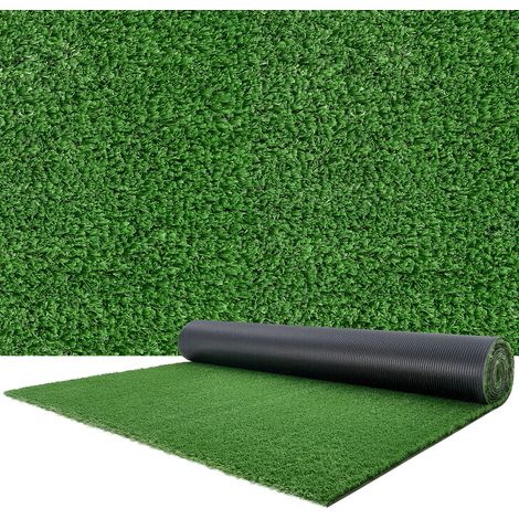 VEVOR Kunstrasen 304,8 x 91,44 cm Kunstrasenteppich mit 1,5 cm Florhöhe, Kunstrasenmatte mit Drainagelöchern, Zuschneidbarer Rasenteppich, Künstlicher Grasteppich für Balkon Terrasse Garten Indoor (1/5)