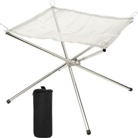 Support À Bois - Portable - Pour Feu De Camp - Sécurisé Et Résistant - Extérieur Jardin Arrière-Cour Camping - 1 Pièce (1/5)