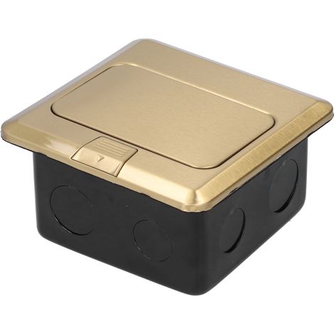 Prise de sol encastrée, alimentation électrique, charge, fournitures industrielles, norme FR AC250V, or (1/5)