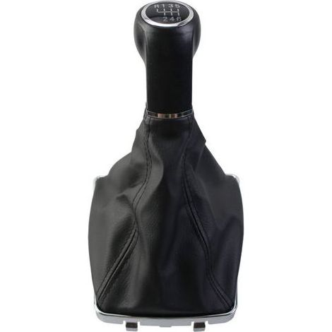 Pommeau de levier de vitesses avec soufflet pour Opel Astra H, kit 6 vitesses noir avec câble intégré et palettes (1/4)