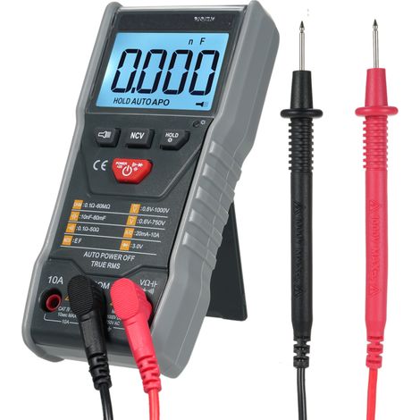 Multimètre KM-DM01D 6000 pts auto – AC/DC, résistance, capacité, NCV, rapport cyclique (1/5)