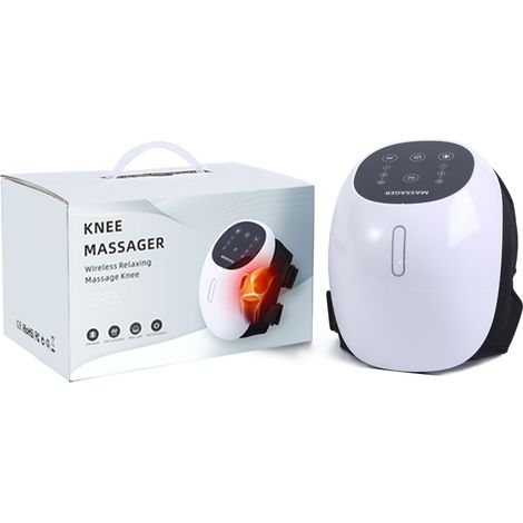 Nouveau masseur de genoux chauffant électrique, pour usage domestique, masseur de genoux à pression d'air, appareil de thérapie articulaire, sans fil. (1/5)