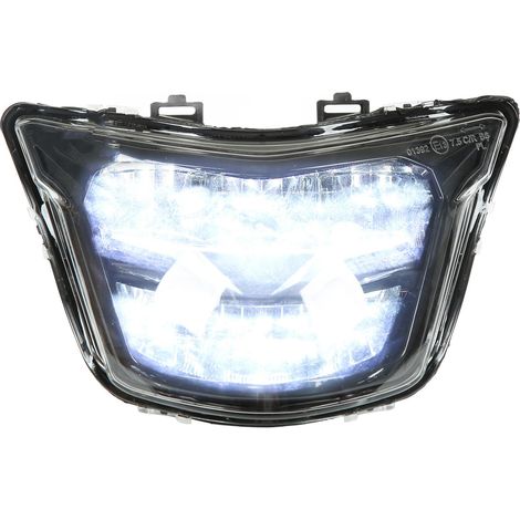 Phare avant moto LED blanc étanche, remplacement cool pour Y15 Y15Z Y15ZR, optique transparente (1/5)