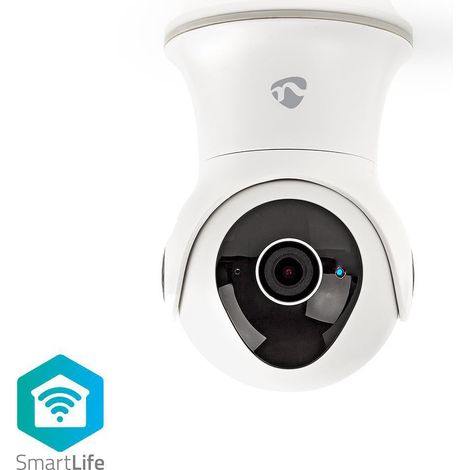 Caméra extérieure SmartLife 16 GO avec vision nocturne en connexion Wifi - Nedis - (1/5)