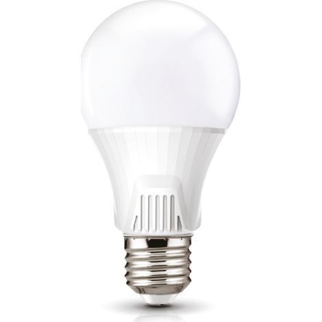 Bombilla con sensor de movimiento y crepúsculo, esférica lechosa, color neutro, Samsung LED 9W E27 810lm Kobi (1/4)