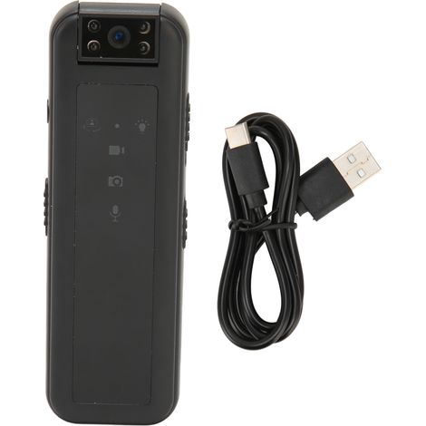 Enregistreur vidéo portable CS07 haute définition 1080p pour le sport, avec vision nocturne infrarouge. Idéal pour les forces de l'ordre et les conférences. Enregistrement et prise de photos en un cli (1/5)