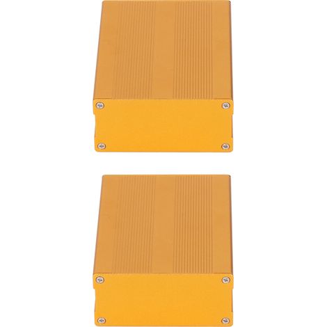 Boîte de projet électronique split type, boîtier de jonction en aluminium anodisé sablé doré, étui de distribution d'alimentation (1/5)