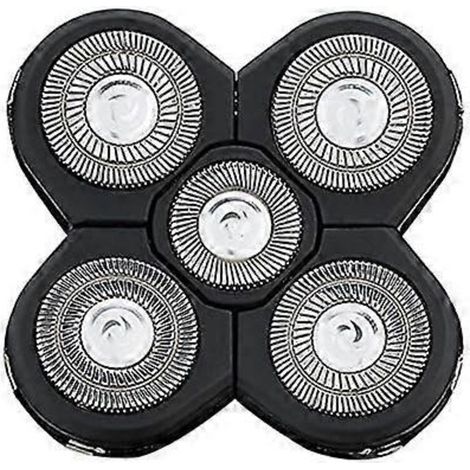 Têtes de rechange pour rasoirs électriques, têtes flottantes étanches en acier inoxydable, compatibles avec de nombreux modèles. (1/5)