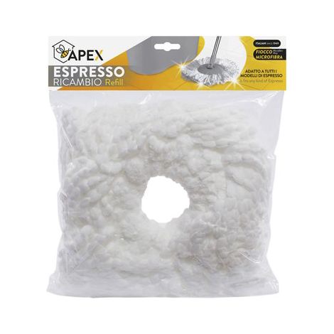 MOP LAVA PAVIMENTO CENTRIFUGA APEX - MICROFIBRA CM 28X28- 6 pezzi