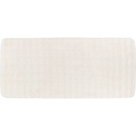 Tapis effet fourrure courchevel 50x120 cm - blanc - Tendance (1/2)