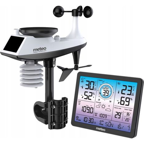 Estacion meteorologica anemometro y pluviometro