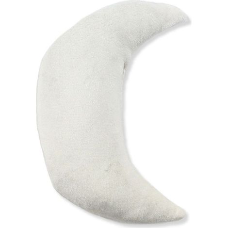Coussin d'allaitement extra-doux en forme de lune rose 30x45 – Confort optimal pour bébé – Décoration céleste pour chambre d'enfant – Thedecofactory