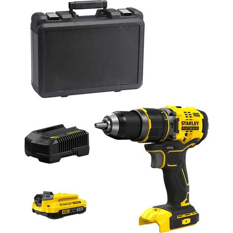 Taladro Percutor STANLEY FatMax SFMCD721D1K (1 x 2,0 Ah + Cargador + Maletín) (1/5)