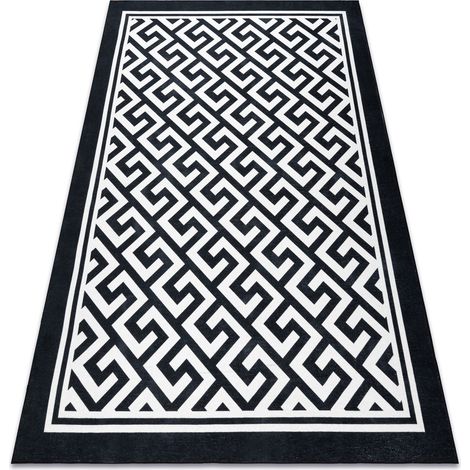 ANTIKA Tappeto 122 tek, moderno, greco lavabile - avorio / grigio  black 120x170 cm
