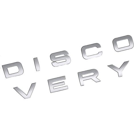 Autocollant 3D mat brillant « Discovery » pour l'avant, l'arrière et le coffre d'une voiture. (1/4)
