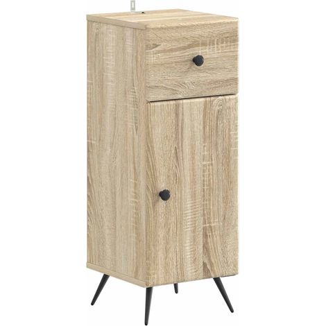 Bathroom Storage Cainet BREDA Sonoma Oak 30 x 31 x 80 cm vidaXL (1/5)